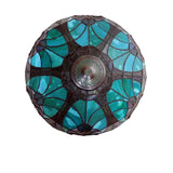 Tiffany Style Victorian Design 2+1-light Antique Dark Bronze Table Lamp