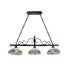 Tiffany Style Victorian Design 3-light Linear Island Fixture