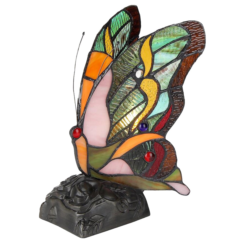 Tiffany Style 1-light Butterfly Nightlight