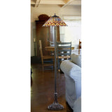 Tiffany Style Layered Design 3-light Floor Lamp