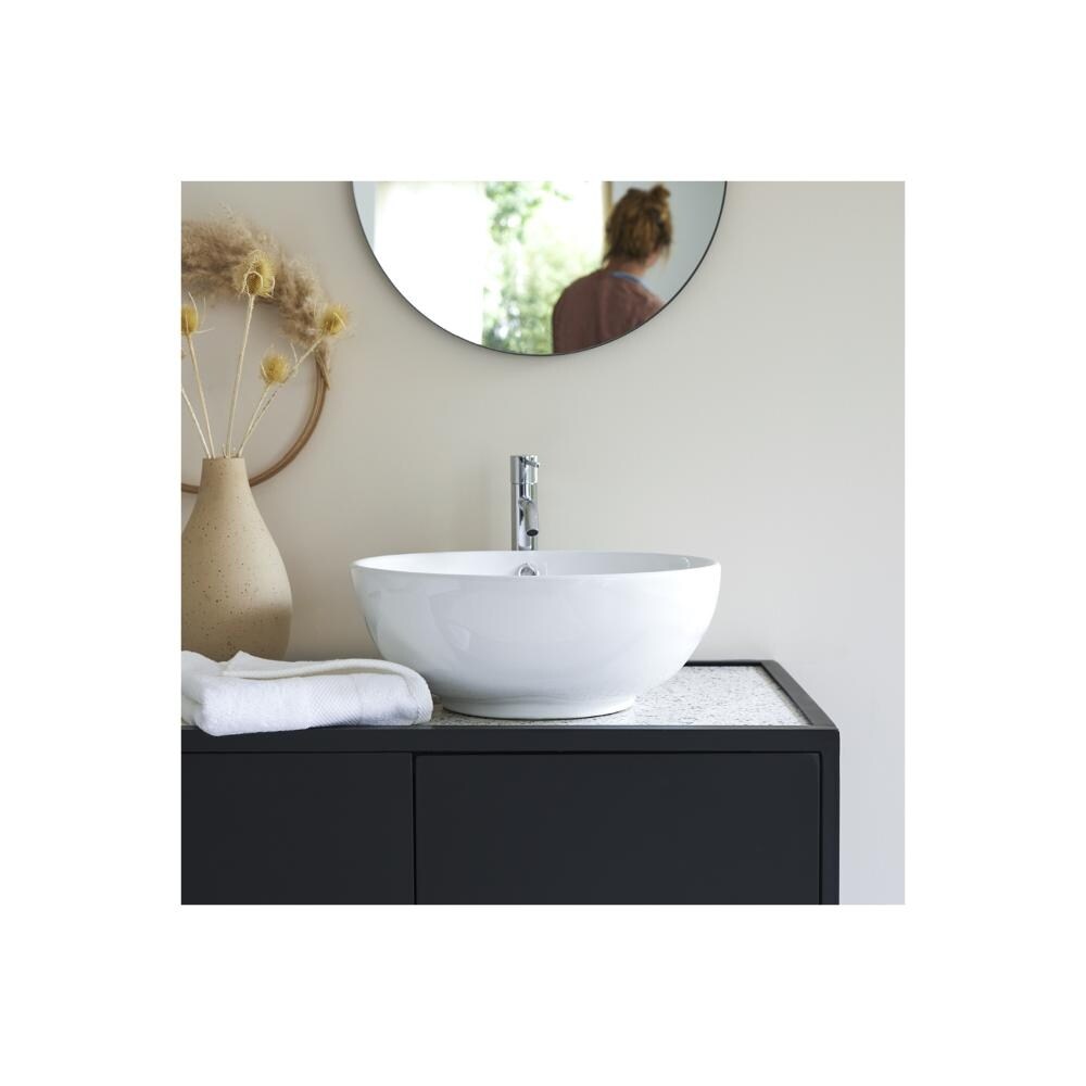 OROA Hilde Round White Ceramic Bathroom Sink