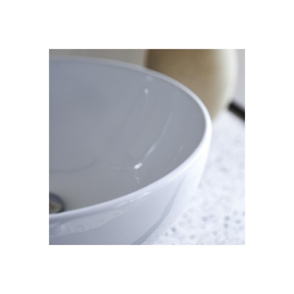 OROA Hilde Round White Ceramic Bathroom Sink