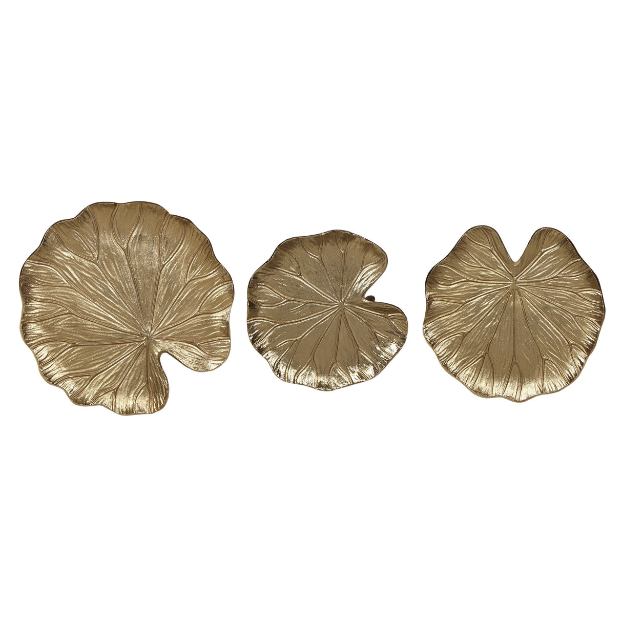 Tilley Boho Glam Handcrafted Aluminum Lily Pad Side Tables (Set of 3) by Christopher Knight Home