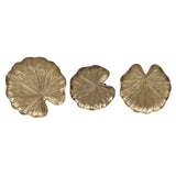 Tilley Boho Glam Handcrafted Aluminum Lily Pad Side Tables (Set of 3) by Christopher Knight Home