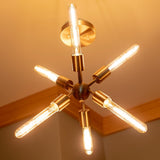 Tillman 6 Light Sputnik Pendant - Antique Brass