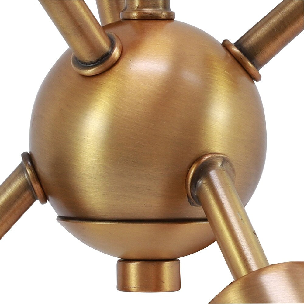 Tillman 6 Light Sputnik Pendant - Antique Brass