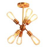 Tillman 6 Light Sputnik Pendant - Antique Brass