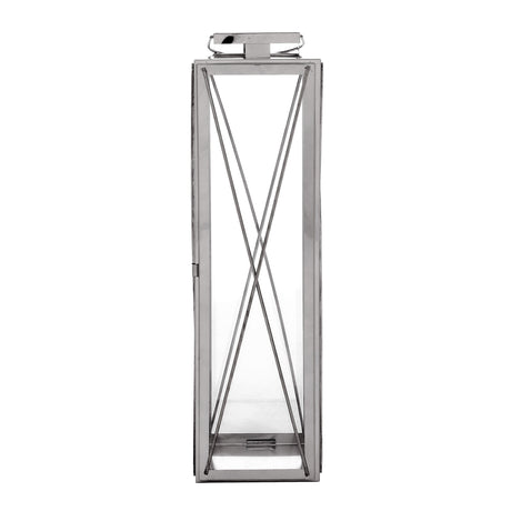 Tilson Outdoor 22" Stainless Steel Lantern by Christopher Knight Home