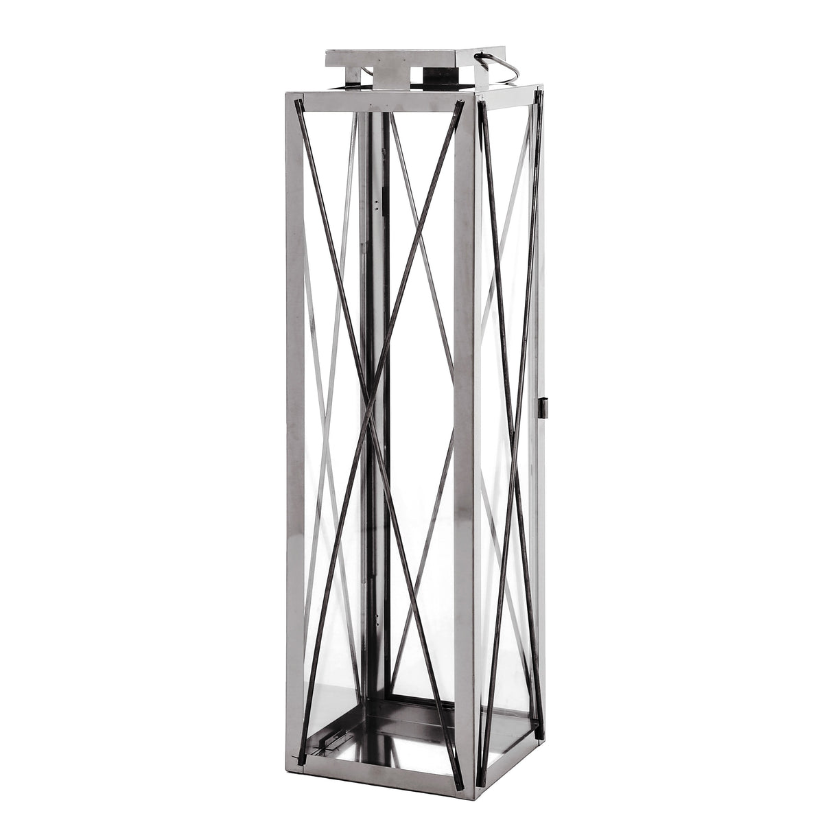 Tilson Outdoor 22" Stainless Steel Lantern by Christopher Knight Home