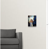 "Black lit Egret" Canvas Wall Art