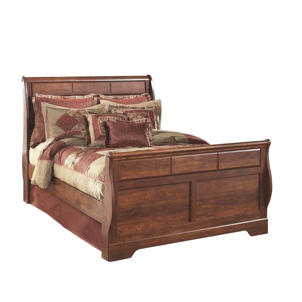 Timberline Queen Sleigh Headboard - Warm Brown