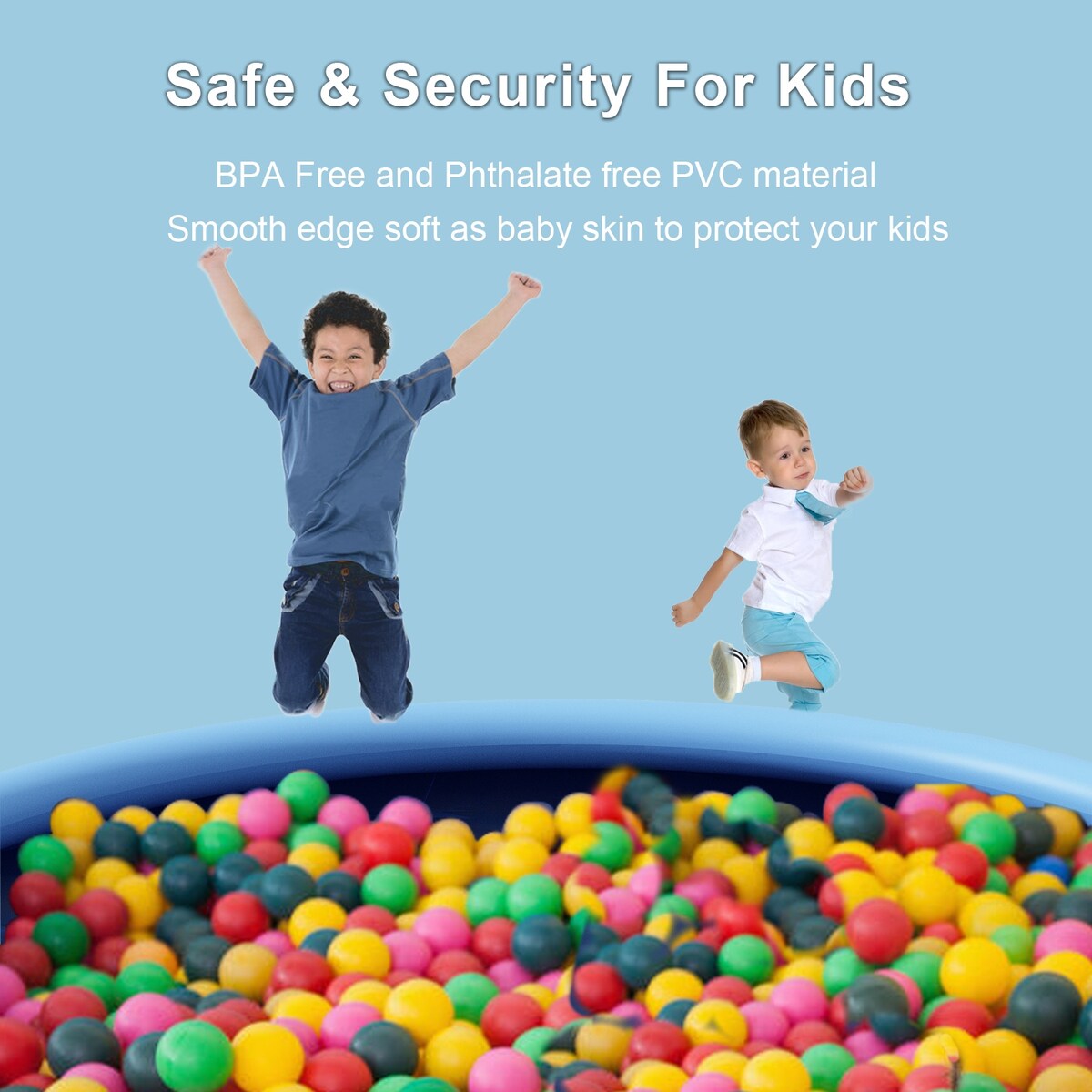 Timechee 94.5"W Plastic Inflatable Pool