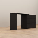 Timechee Home Rotating Dresser and Desk 6 Drawer Dresser Vanity Makeup