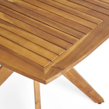Tioman Outdoor 5 Piece Wood and Wicker Dining Set by Christopher Knight Home