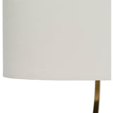 Tipeli Table Lamp with Brown Base and White Shade