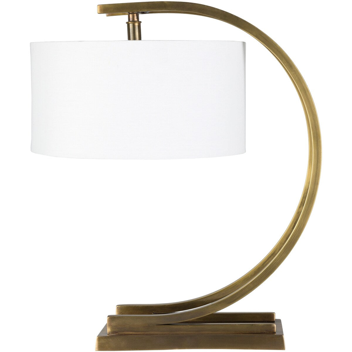 Tipeli Table Lamp with Brown Base and White Shade