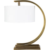Tipeli Table Lamp with Brown Base and White Shade