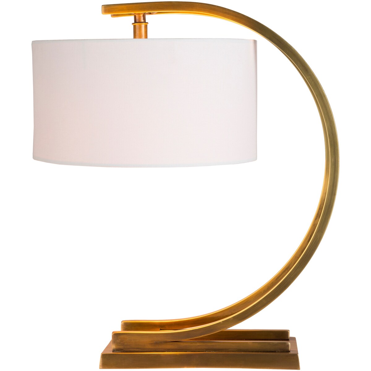 Tipeli Table Lamp with Brown Base and White Shade