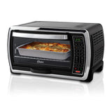Toaster Oven Digital Convection Oven, Large 6-Slice Capacity, Black/Polished Stainless