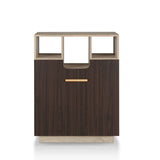 Furniture of America Toby Transitional Oak 6-shelf Shoe Cabinet