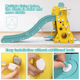 Toddler Slide and Swing Set 4 in 1 Kids Climber Slide Playset - 80 x 56.3 x 37in