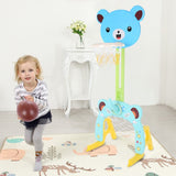 Toddler Sports Center Basketball Ring, Football Goal, Throwing Ring Toy Set