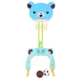 Toddler Sports Center Basketball Ring, Football Goal, Throwing Ring Toy Set