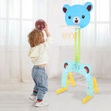 Toddler Sports Center Basketball Ring, Football Goal, Throwing Ring Toy Set