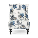 Toddman Contemporary Wingback Fabric Club Chair by Christopher Knight Home