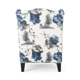 Toddman Contemporary Wingback Fabric Club Chair by Christopher Knight Home