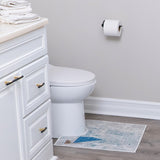 Toilet Mat - Machine Washable & Absorbent Bath Rugs for Bathroom Floor - Plush, Non Slip Bath Rug
