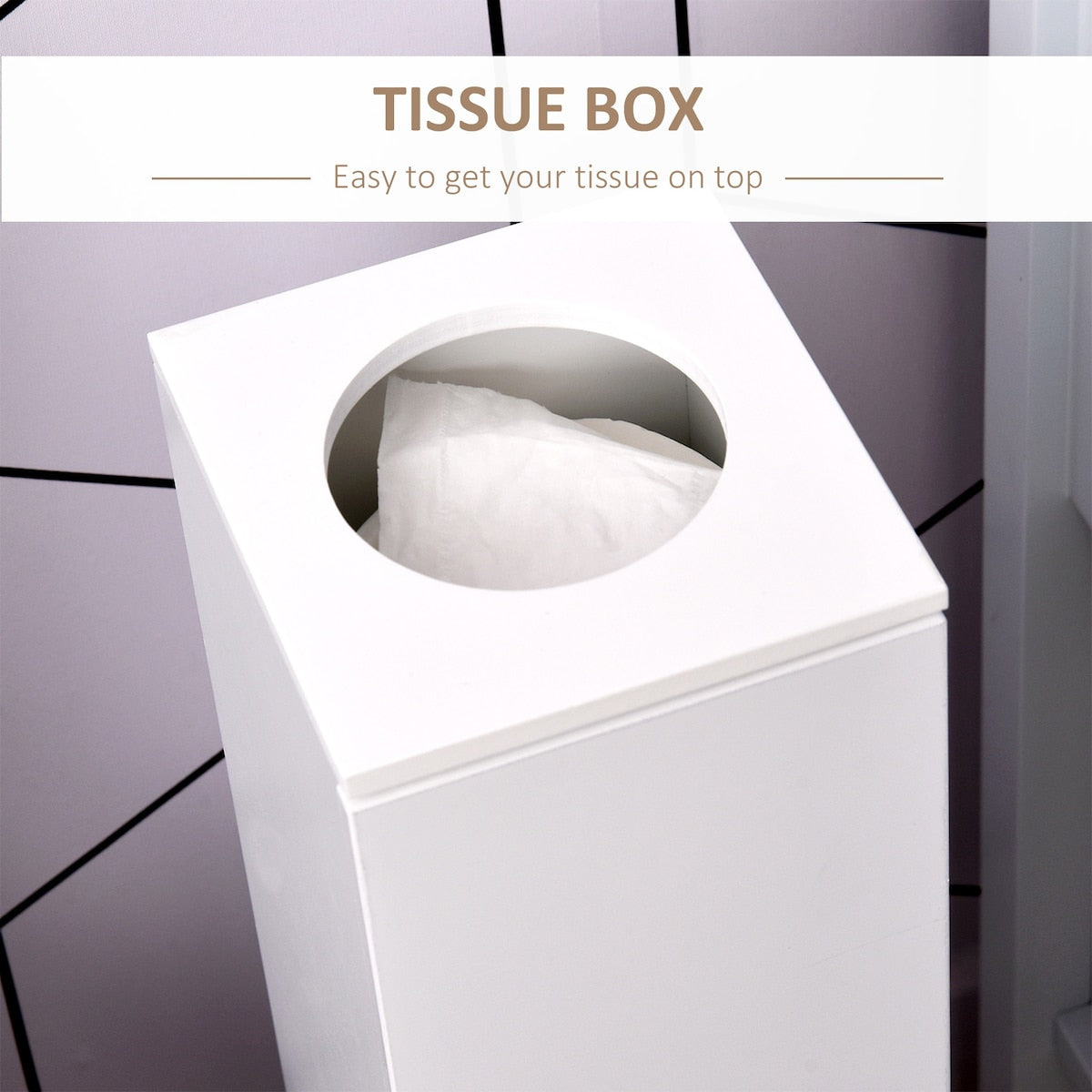 Toilet Paper Cabinet Bathroom Corner Floor Cabinet with Doors and Shelves, Bathroom Thin Storage Organizer for Paper Shampoo