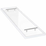 ToiletTree Clear Acrylic Bathtub Caddy with Rust-Proof Stainless Steel Handles