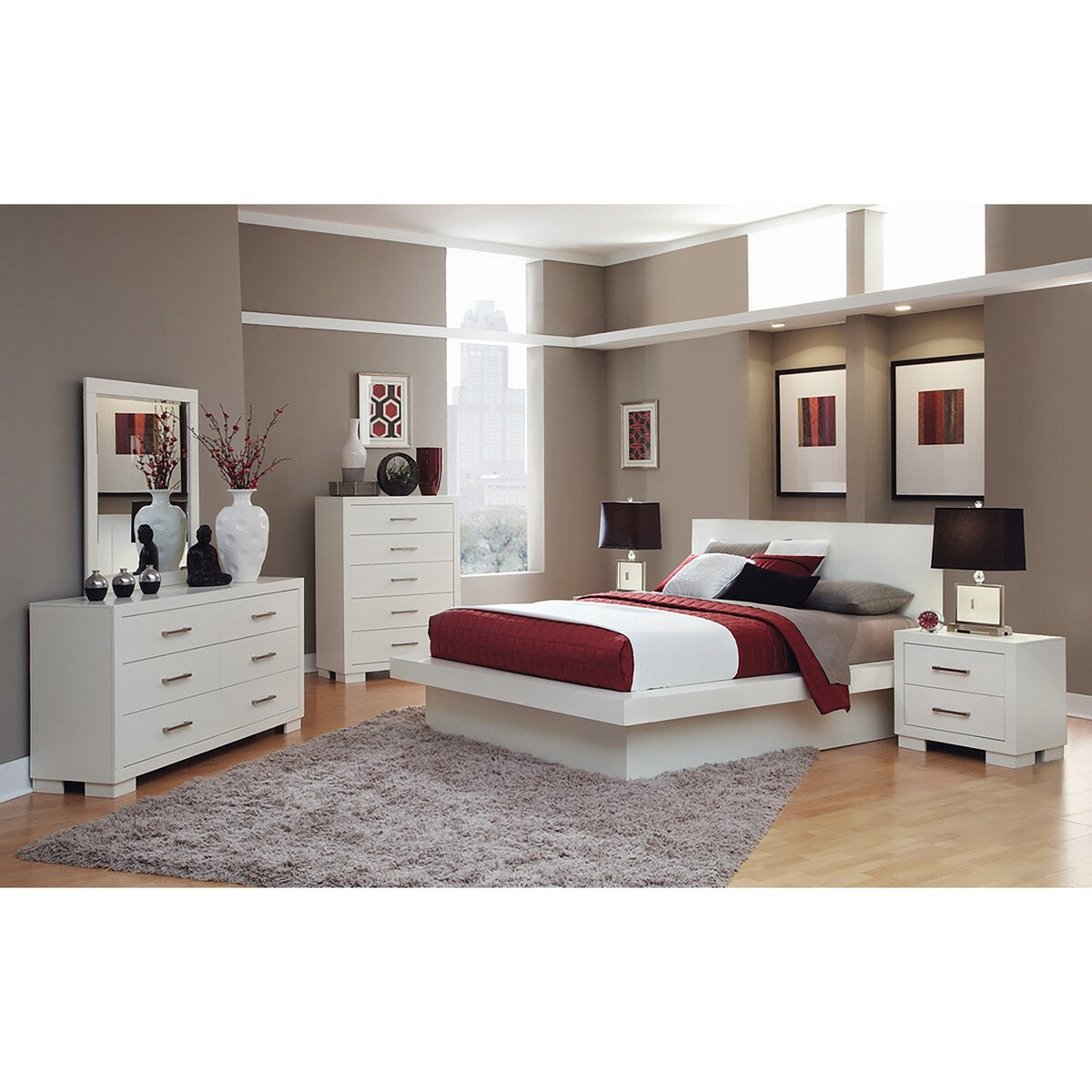 Tokyo 2-piece Platform Bedroom Set with Dresser