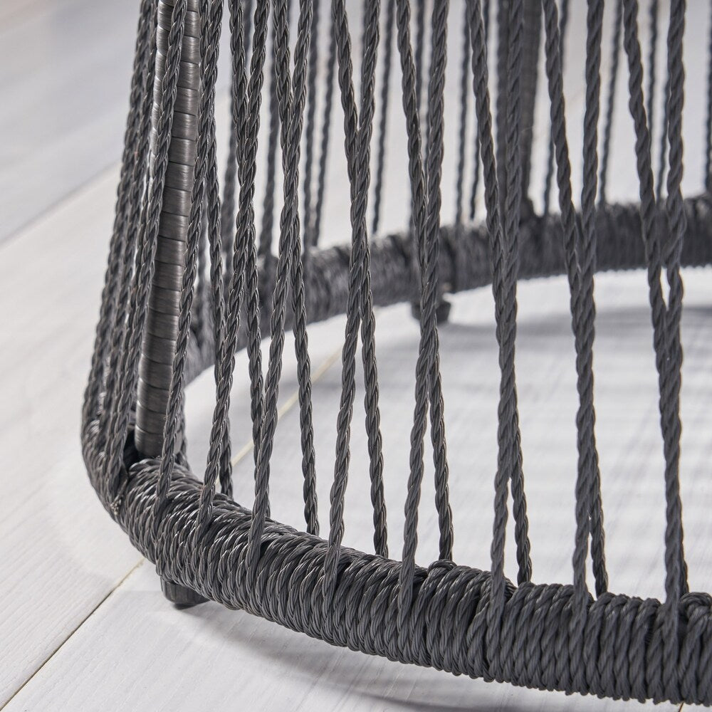 Tolovana Indoor Steel and Rope Side Table by Christopher Knight Home