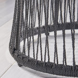 Tolovana Indoor Steel and Rope Side Table by Christopher Knight Home