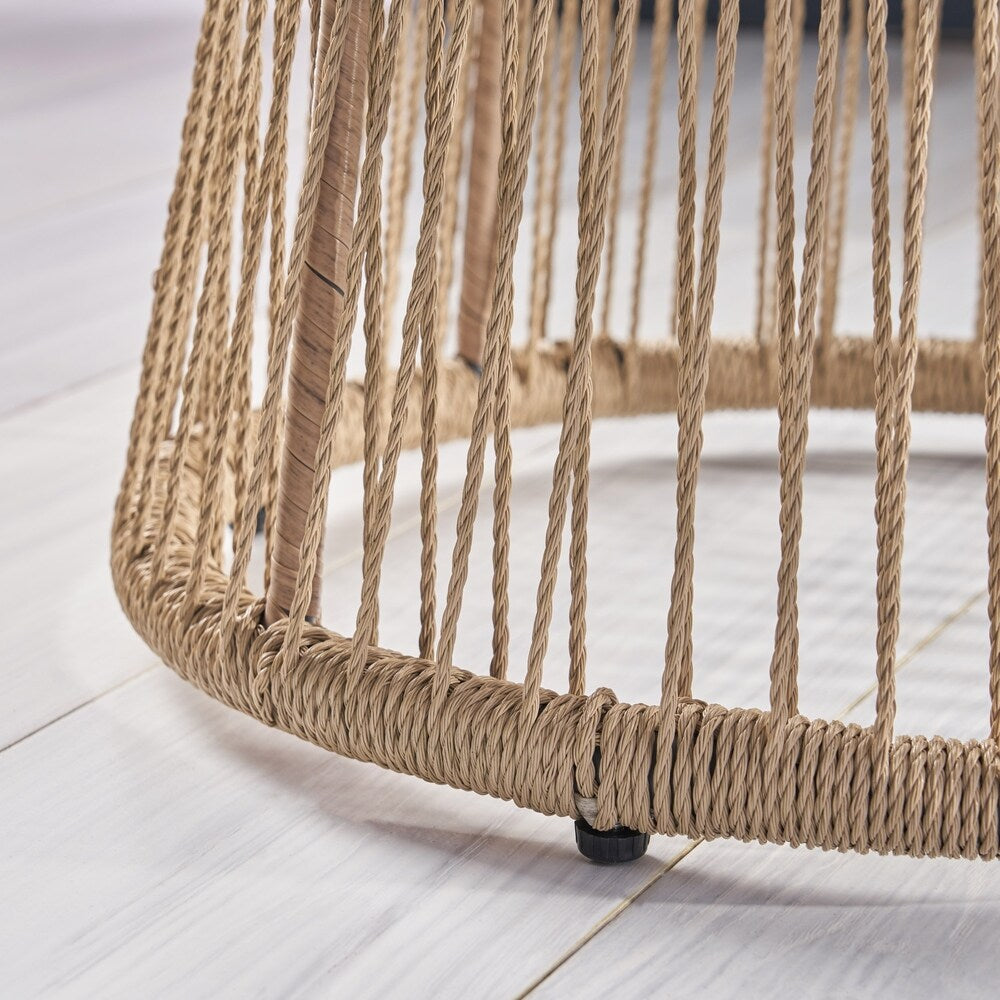 Tolovana Indoor Steel and Rope Side Table by Christopher Knight Home