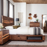 Tolt River Smokey Walnut 4-piece Storage Bedroom Set with Chest