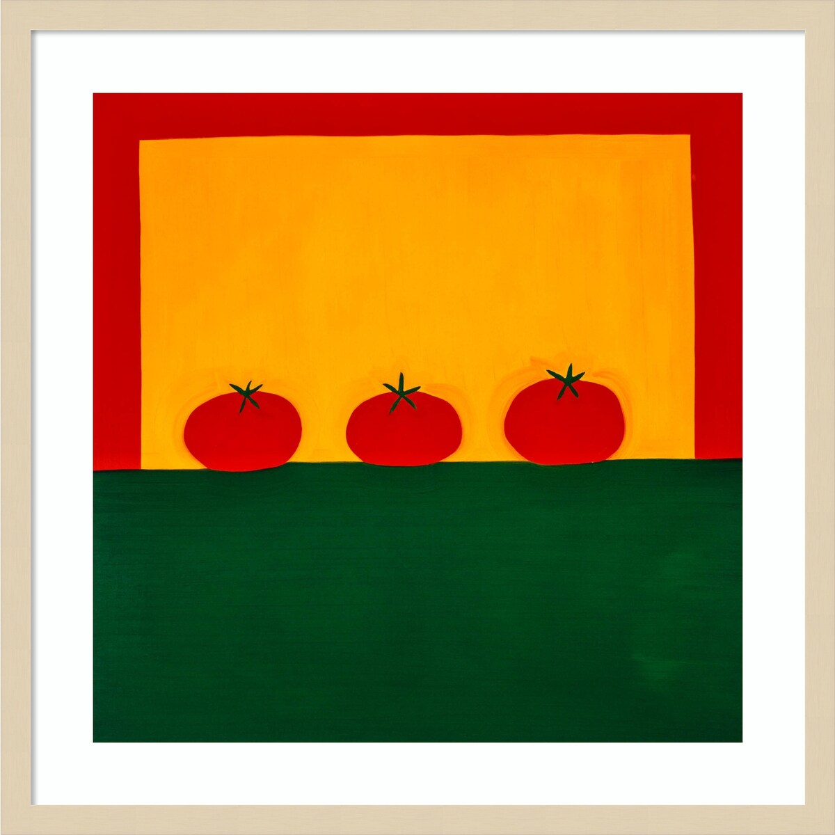 Tomatoes by Cristina Rodriguez Wood Framed Wall Art Print