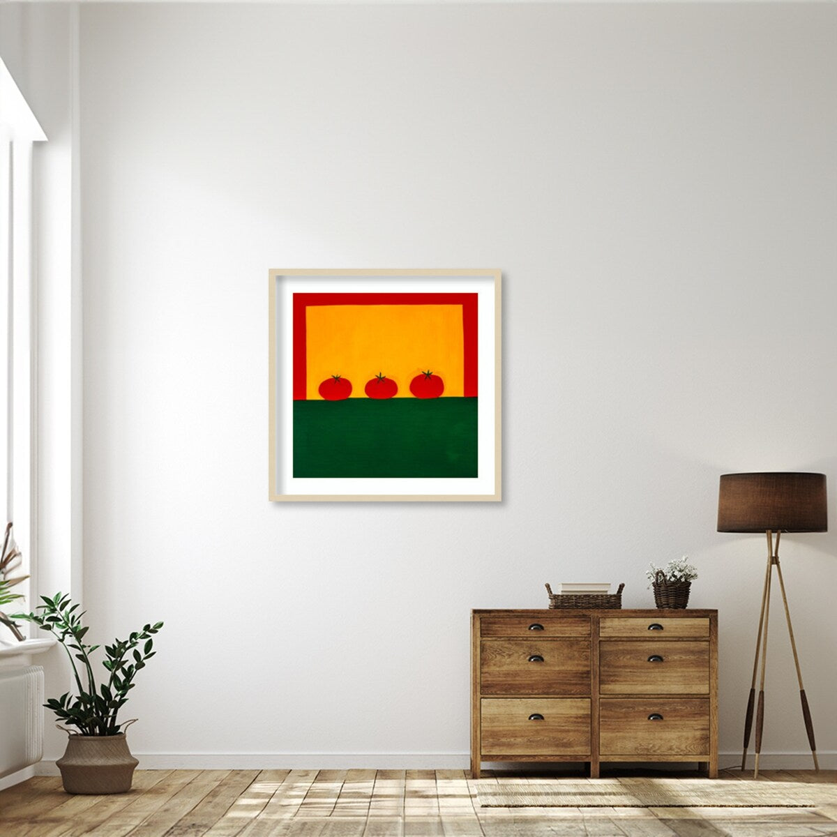 Tomatoes by Cristina Rodriguez Wood Framed Wall Art Print