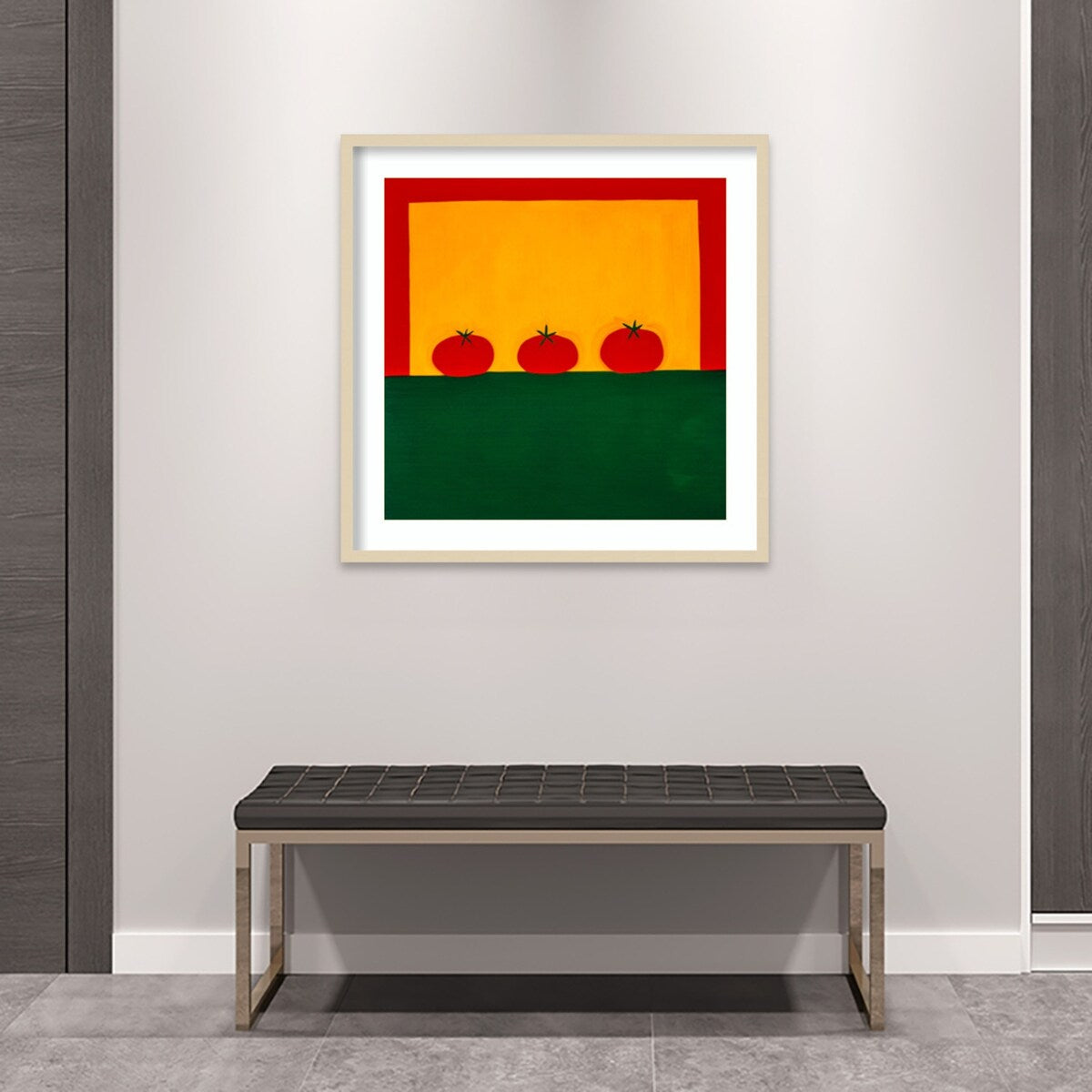 Tomatoes by Cristina Rodriguez Wood Framed Wall Art Print