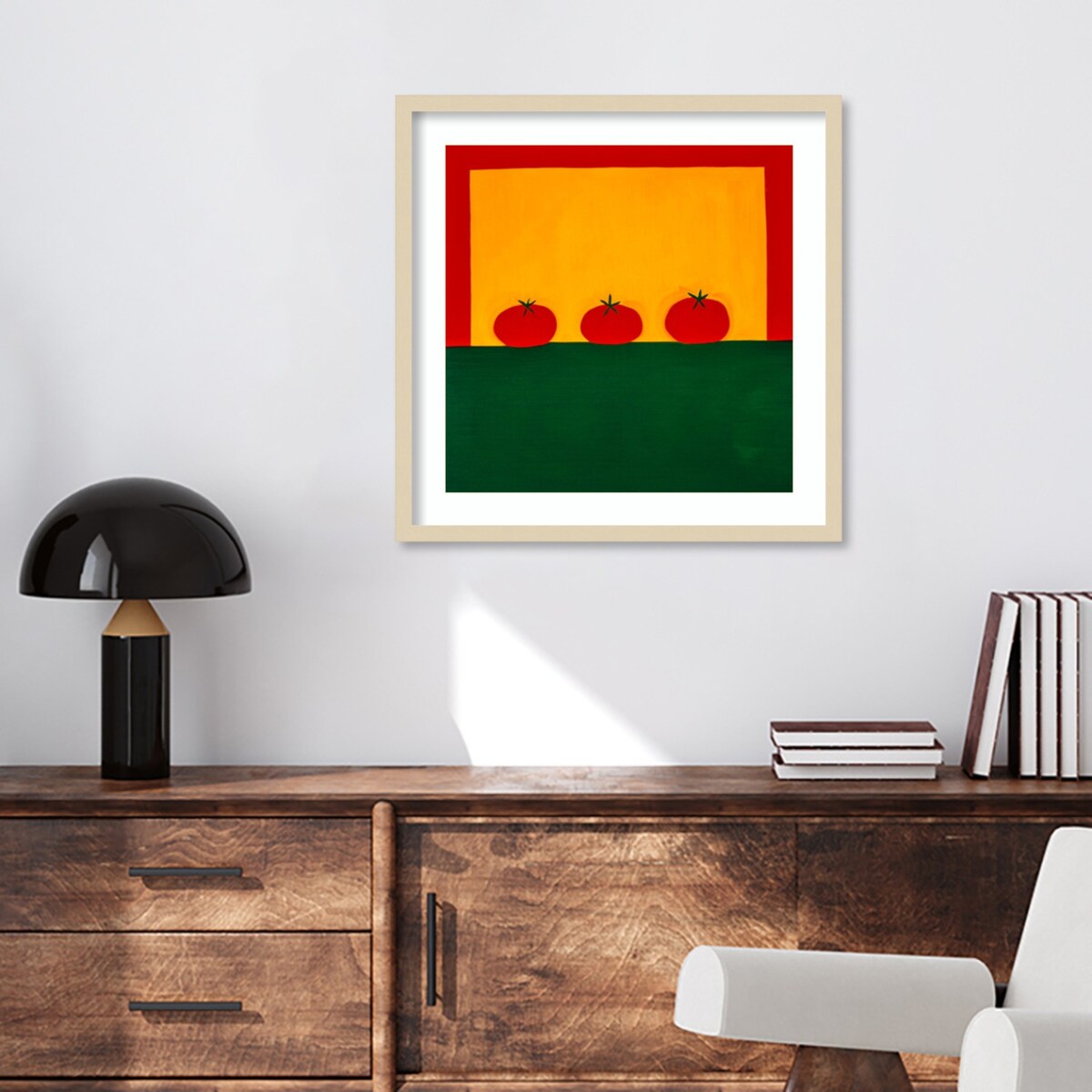 Tomatoes by Cristina Rodriguez Wood Framed Wall Art Print