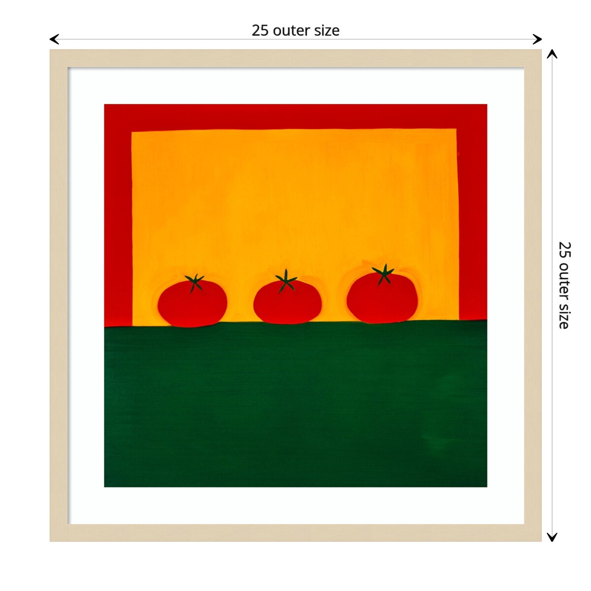 Tomatoes by Cristina Rodriguez Wood Framed Wall Art Print