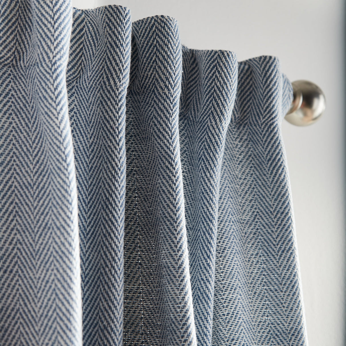 Tommy Hilfiger Herringbone Curtain Panel Pair