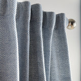 Tommy Hilfiger Herringbone Curtain Panel Pair