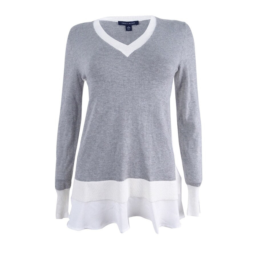 Tommy Hilfiger Women's Colorblocked Layered-Look Sweater