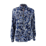 Tommy Hilfiger Women's Cotton Printed Zip-Front Shirt