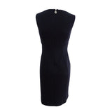 Tommy Hilfiger Women's Lace-Trim Sheath Dress (2, Black)