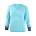 Tommy Hilfiger Women's Plus Striped V-Neck Sweater