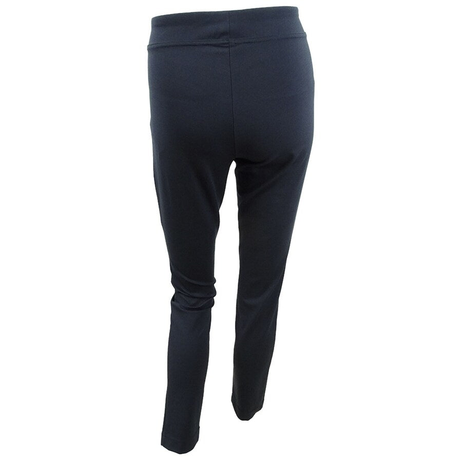 Tommy Hilfiger Women's Pull-On Ponte Skinny Pants (S, Navy)